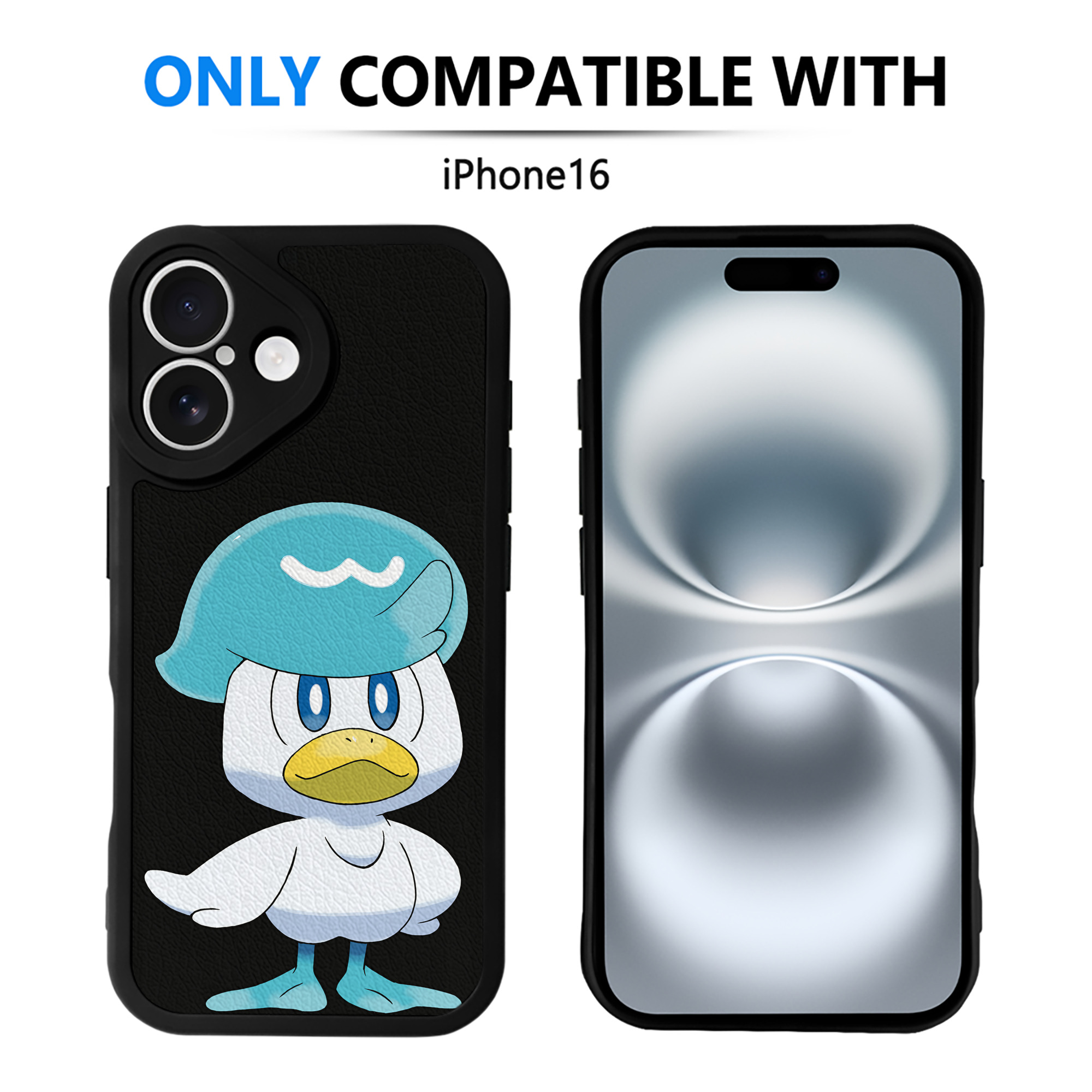 （画像用） ポケットモンスター Pokémon 【iPhone 16シリーズ対応】シリコンスマホケース（レザー調） 材質：シリコン